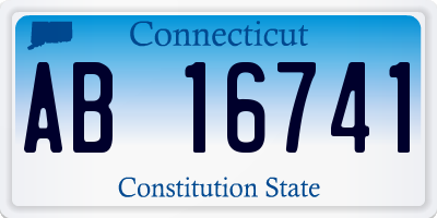 CT license plate AB16741