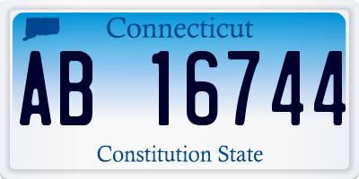 CT license plate AB16744