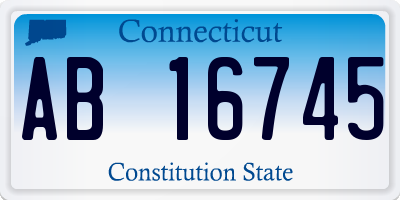 CT license plate AB16745