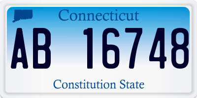 CT license plate AB16748