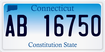 CT license plate AB16750