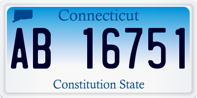 CT license plate AB16751