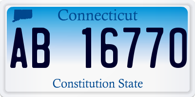 CT license plate AB16770