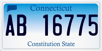CT license plate AB16775