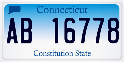 CT license plate AB16778