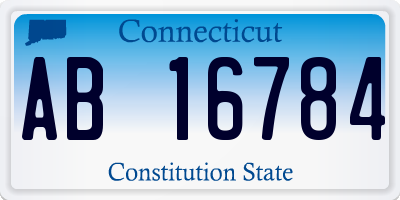 CT license plate AB16784