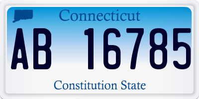 CT license plate AB16785