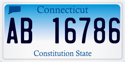 CT license plate AB16786