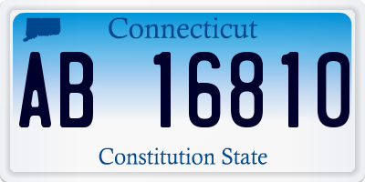 CT license plate AB16810