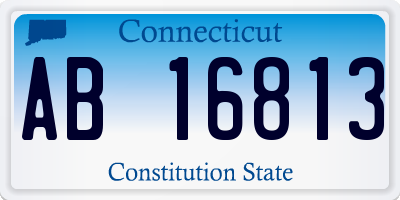 CT license plate AB16813