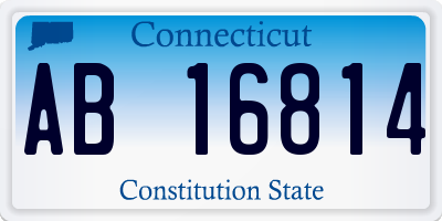 CT license plate AB16814