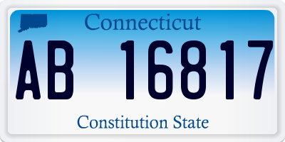 CT license plate AB16817