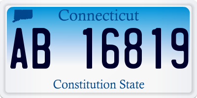 CT license plate AB16819