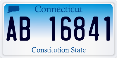 CT license plate AB16841