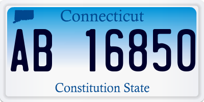 CT license plate AB16850