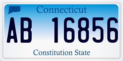 CT license plate AB16856