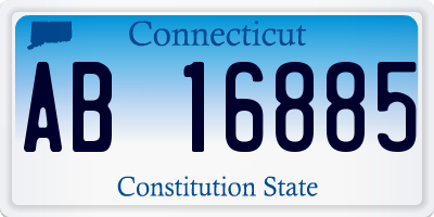 CT license plate AB16885