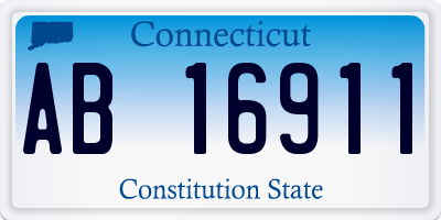 CT license plate AB16911