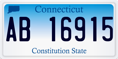 CT license plate AB16915