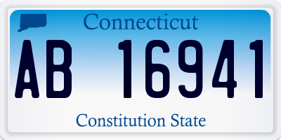 CT license plate AB16941