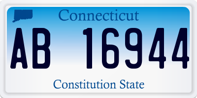 CT license plate AB16944