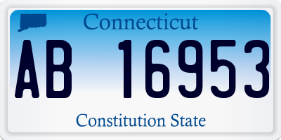 CT license plate AB16953