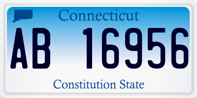 CT license plate AB16956