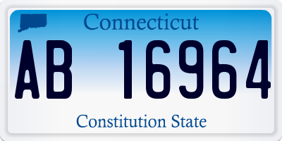 CT license plate AB16964