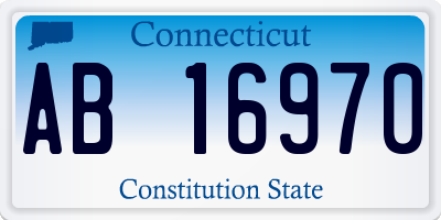 CT license plate AB16970