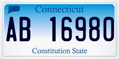 CT license plate AB16980