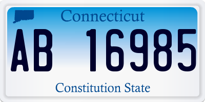 CT license plate AB16985