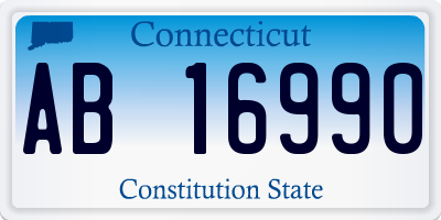 CT license plate AB16990