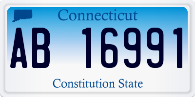 CT license plate AB16991