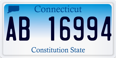 CT license plate AB16994