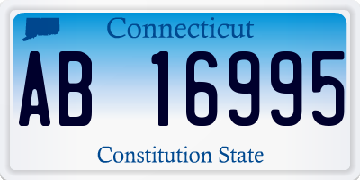 CT license plate AB16995