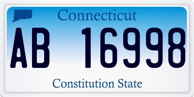 CT license plate AB16998