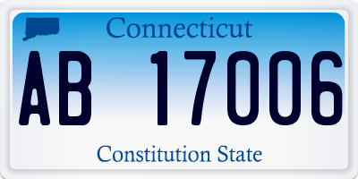 CT license plate AB17006