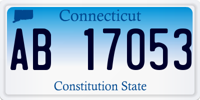 CT license plate AB17053