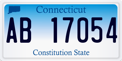 CT license plate AB17054