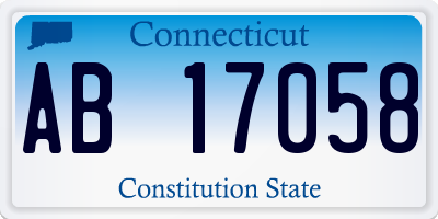 CT license plate AB17058
