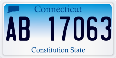 CT license plate AB17063