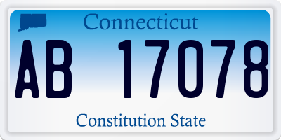 CT license plate AB17078