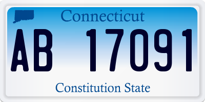 CT license plate AB17091