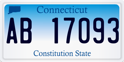 CT license plate AB17093