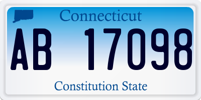 CT license plate AB17098