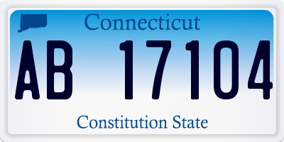 CT license plate AB17104