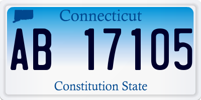 CT license plate AB17105