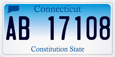 CT license plate AB17108