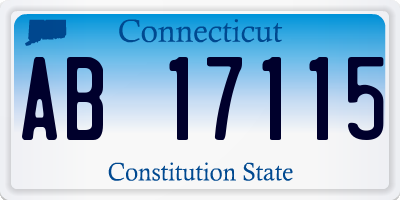 CT license plate AB17115