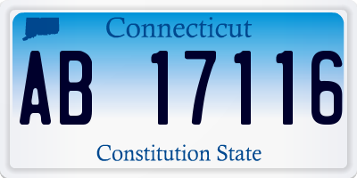 CT license plate AB17116